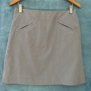 Navy and white Pinstripe miniskirt-Sexy Summer skirt